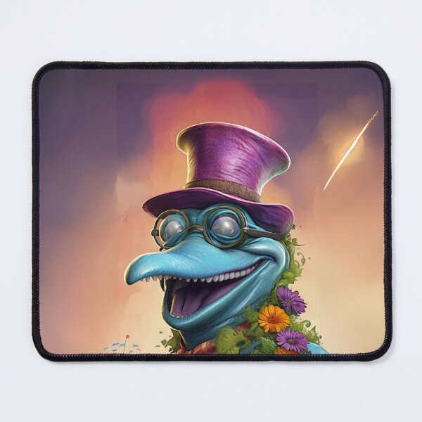 Item preview, Smiling Dolphin with Purple Hat designed and sold by Sillytoe.