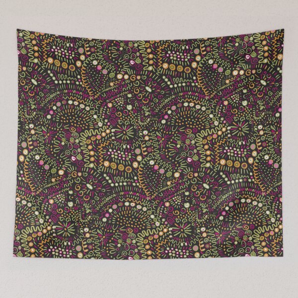 Item preview, Abstract textured bohemian tangle wonky organic rustic designed and sold by FrancesPoff.