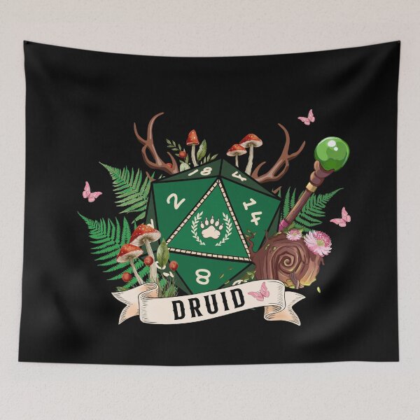 Artikelvorschau, DND DRUID D20 DICE: Druidenklasse entworfen und verkauft von DungeonAtelier.