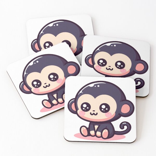Item preview, Playful Kawaii Chimpanzee designed and sold by istoriadesign.