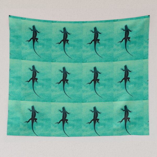Item preview, lizard on turquoise wall 05/09/18 designed and sold by Shellaqua.