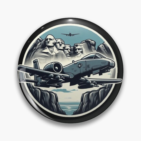 Item preview, A-10 warthog flying over Mount Rushmore valley  designed and sold by BeztProductz.