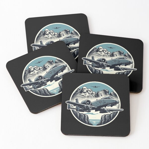 Item preview, A-10 warthog flying over Mount Rushmore valley  designed and sold by BeztProductz.