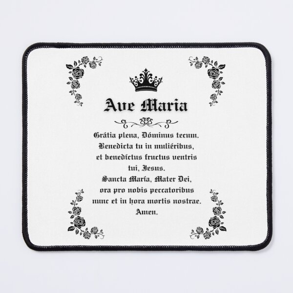 Item preview, Hail Mary / Ave Maria Prayer Latin designed and sold by CatholicSwag.