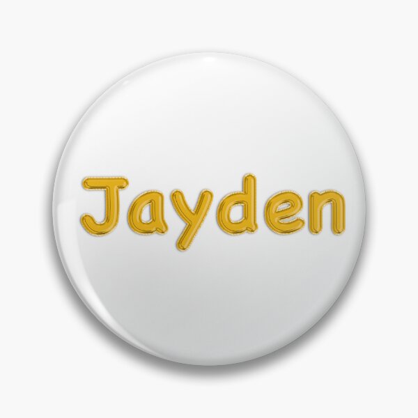 Item preview, Golden Balloon Jayden Name Label  designed and sold by NormadWorld.