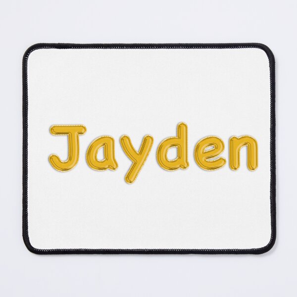Item preview, Golden Balloon Jayden Name Label designed and sold by NormadWorld.