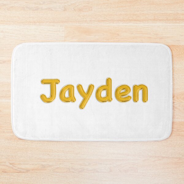Item preview, Golden Balloon Jayden Name Label  designed and sold by NormadWorld.