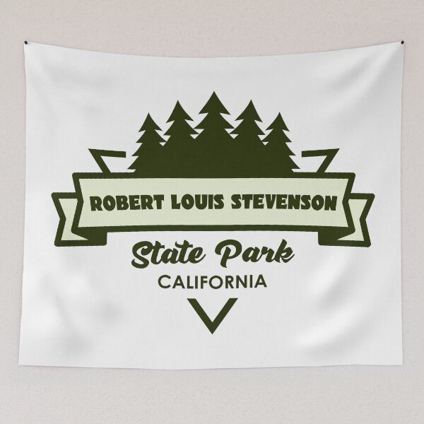 Item preview, Robert Louis Stevenson State Park California Trees And Ribbon designed and sold by bivenart.