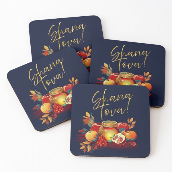 Item preview, Rosh Hashana Art 5785 Series - Shana Tova! - Apples and Honey designed and sold by charityworks.
