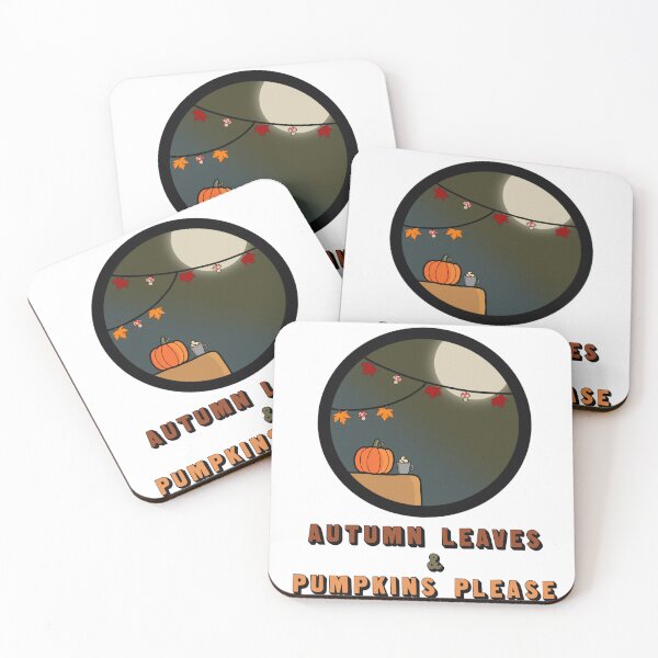 Item preview, Autumn leaves & pumpkins please designed and sold by Kels Curiosities .