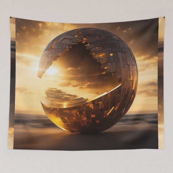 Item preview, Golden Sphere at Sunset designed and sold by Sadia  Jannat.