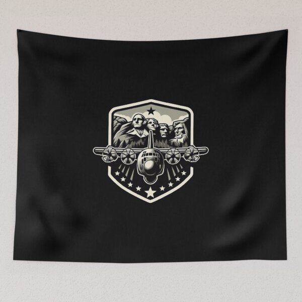Item preview, Ac-130 flying by Mount Rushmore  designed and sold by BeztProductz.