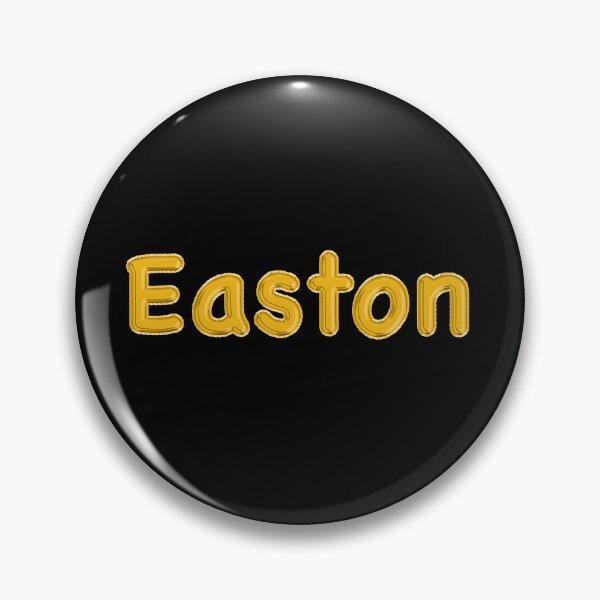 Item preview, Golden Balloon Easton Name Label (Black) designed and sold by NormadWorld.