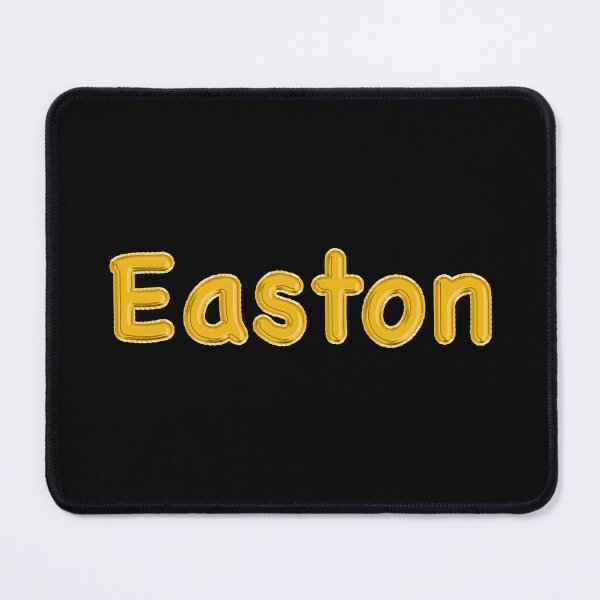 Artikelvorschau, Golden Balloon Easton Namensschild (Schwarz) entworfen und verkauft von NormadWorld.