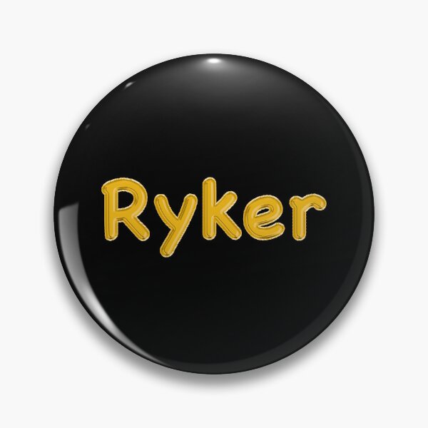 Item preview, Golden Balloon Ryker Name Label (Black) designed and sold by NormadWorld.
