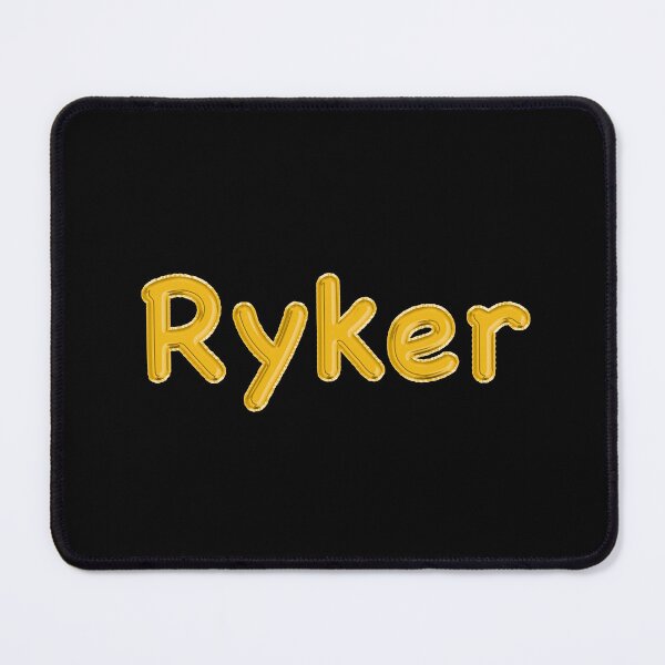 Item preview, Golden Balloon Ryker Name Label (Black) designed and sold by NormadWorld.