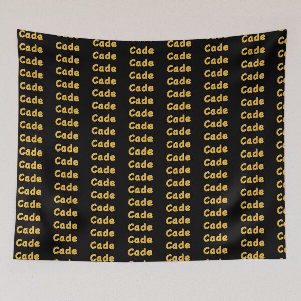 Item preview, Golden Balloon Cade Name Label (Black) designed and sold by NormadWorld.