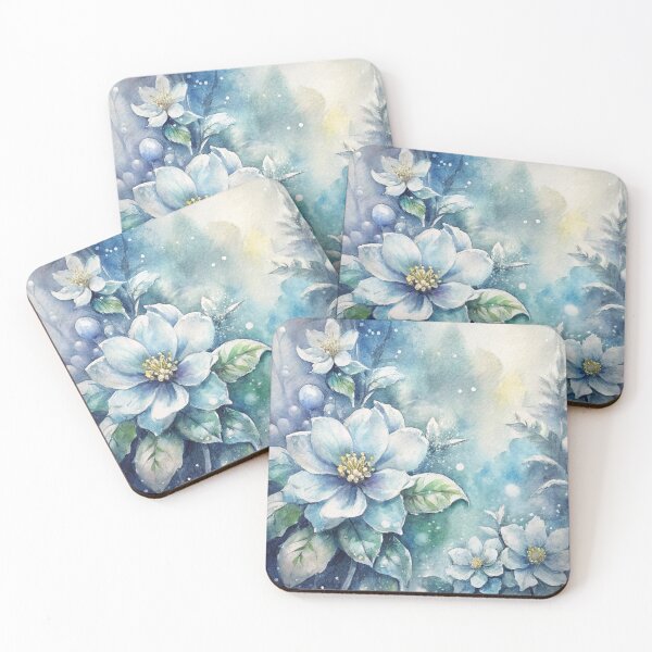 Item preview,  Winter Blooms: Elegant Winter Flowers Design designed and sold by zaina.sho.