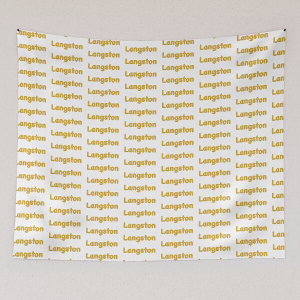 Item preview, Golden Balloon Langston Name Label designed and sold by NormadWorld.