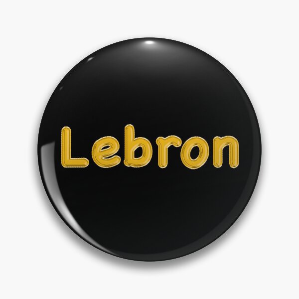 Item preview, Golden Balloon Lebron Name Label (Black) designed and sold by NormadWorld.