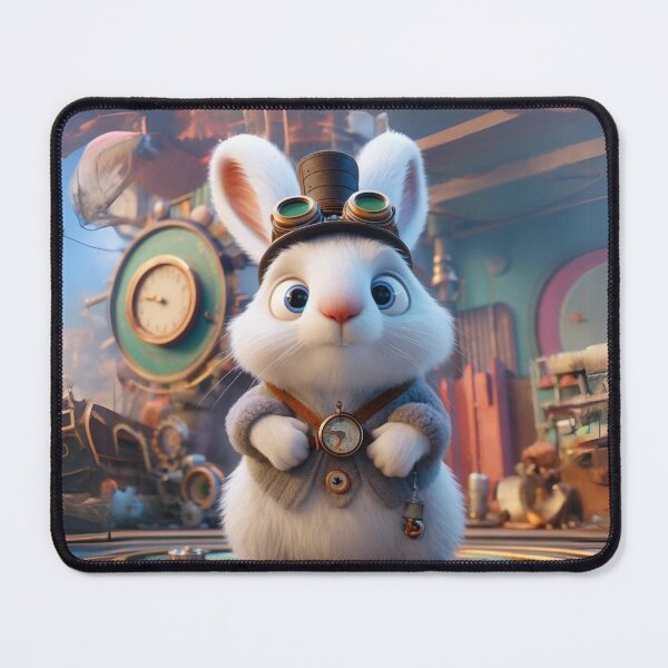 Item preview, Steampunk Arctic Hare designed and sold by Sillytoe.
