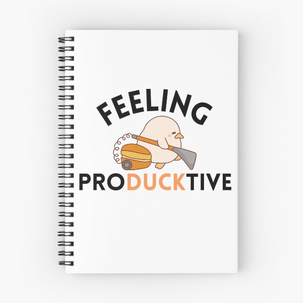Item preview, Feeling Producktive: Working Duck Design, Cute Anime Duck, Kawaii Duck designed and sold by craftymilenials.
