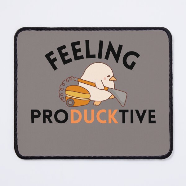 Item preview, Feeling Producktive: Working Duck Design, Cute Anime Duck, Kawaii Duck designed and sold by craftymilenials.