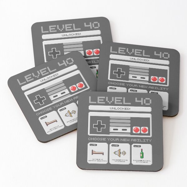 Item preview, Level 40 Unlocked 40 Birthday Gamer Gift designed and sold by Anti-Style.