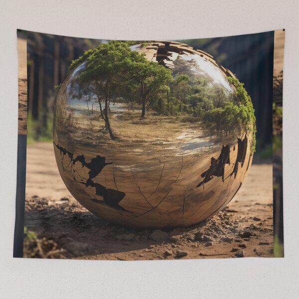 Item preview, Mirrored Globe in Woods designed and sold by Sadia  Jannat.