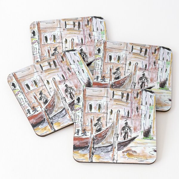 Item preview, Boats in Venice designed and sold by RomiGianna.