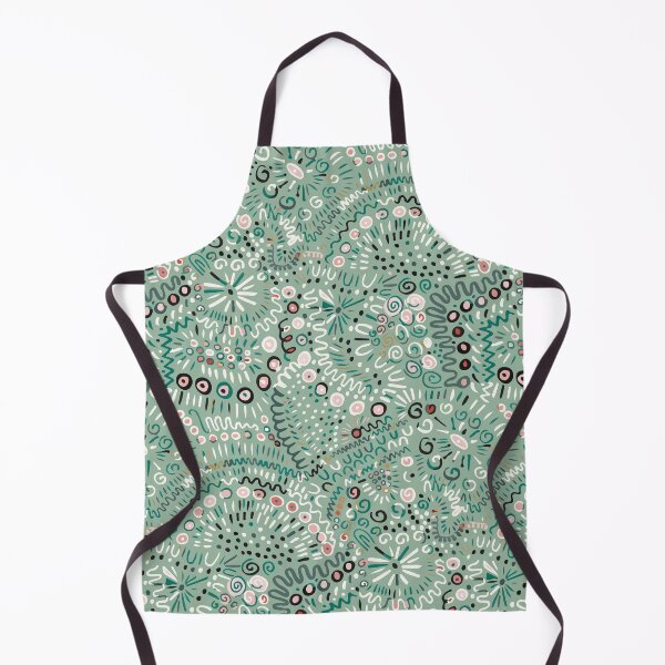 Item preview, Abstract textured bohemian tangle wonky organic rustic teal pink designed and sold by FrancesPoff.