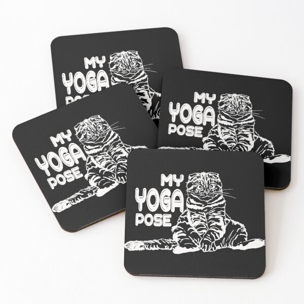 Item preview, My Yoga pose quote, Yoga, Sassy fat cat,  designed and sold by DebbieJoyArt.