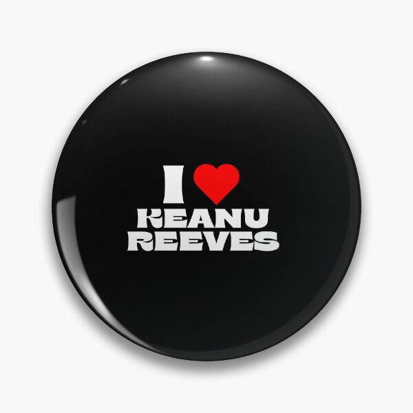 Artikelvorschau, Ich liebe Keanu Reeves – Weiße Schriftarten entworfen und verkauft von Itsheartshop.