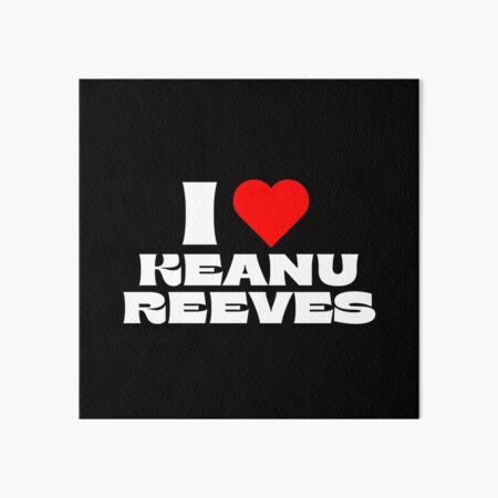 Item preview, Ich liebe Keanu Reeves – Weiße Schriftarten designed and sold by Itsheartshop.