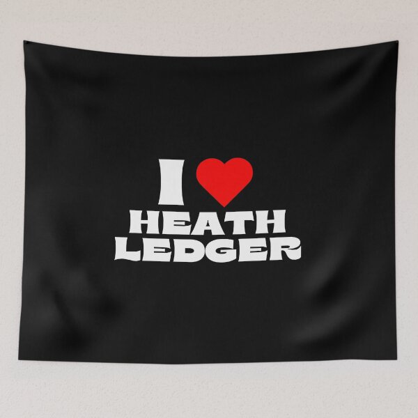 Item preview, I Love Heath Ledger - White Fonts designed and sold by Itsheartshop.