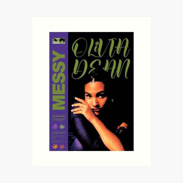 Aperçu de l'œuvre Affiche « Messy » d'Olivia Dean créée et vendue par NMNDesign.