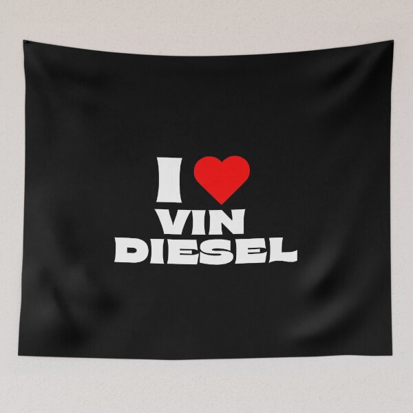 Item preview, I Love Vin Diesel - White Fonts designed and sold by Itsheartshop.