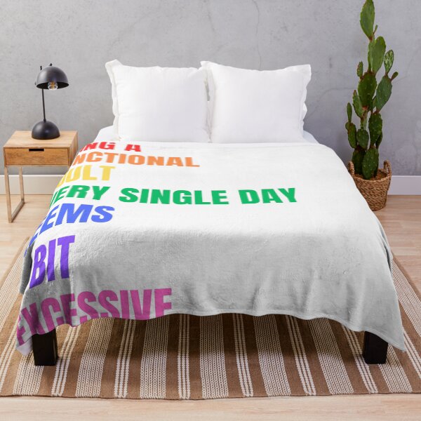 Item preview, Being A Functional Adult Every Single Day Seems A Bit Excessive in rainbow designed and sold by WeTheWeirdosCo.