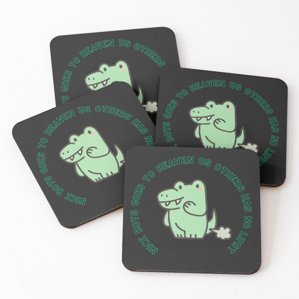 Item preview, A cute crocodile with a funny text. " Nice boys goes to heaven us others has no limit designed and sold by Hope-it-fits.