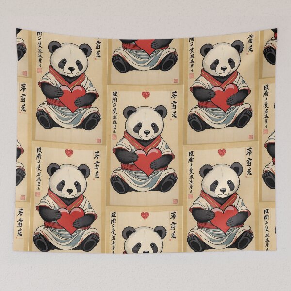 Item preview, Asian cute bear and a heart designed and sold by JustStraight.