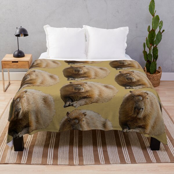 Item preview, Capybara dozing in the sunshine designed and sold by OwlOccasions.