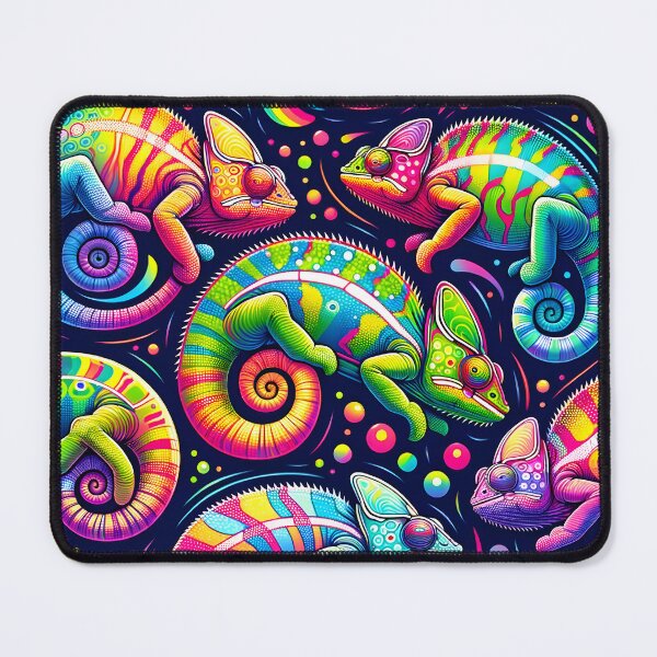 Item preview, Rainbow Chameleons Pattern designed and sold by clipify.