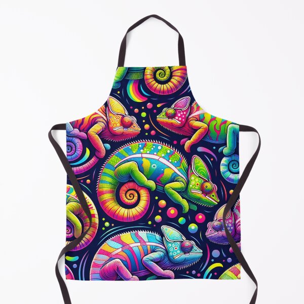 Item preview, Rainbow Chameleons Pattern designed and sold by clipify.
