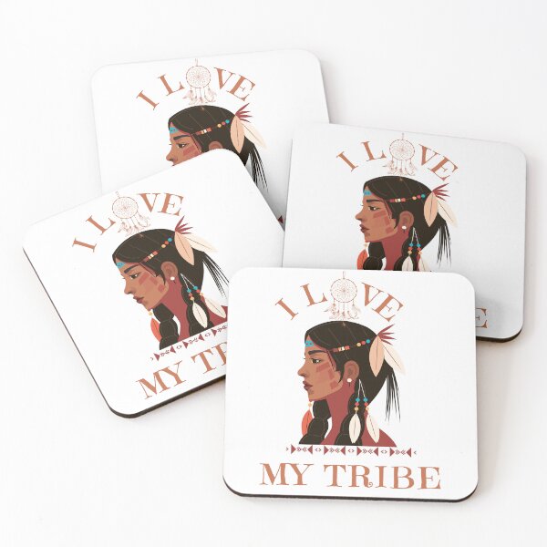Item preview, I Love My Tribe - Native American designed and sold by ZenZooVibes.
