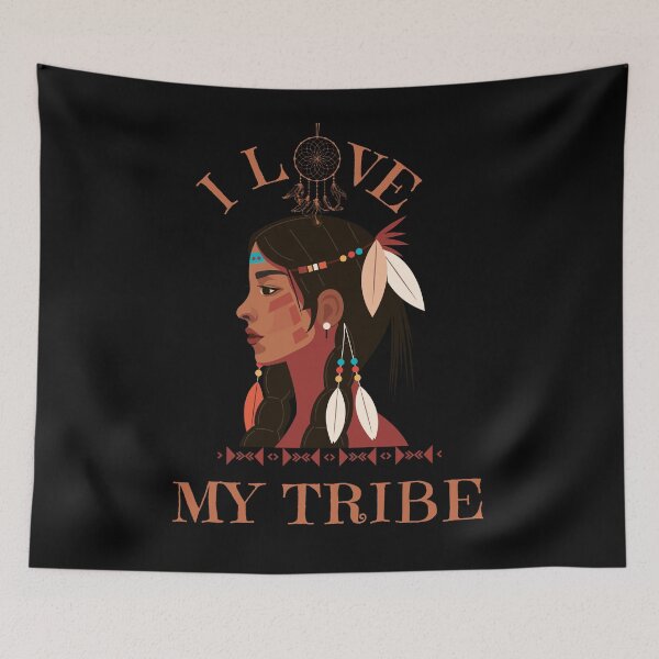 Item preview, I Love My Tribe - Native American designed and sold by ZenZooVibes.