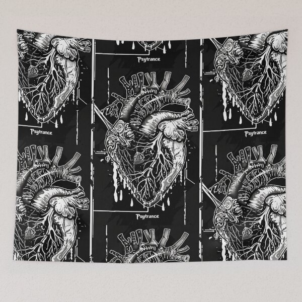 Item preview, Heart of Psytrance in Psychodelic dark style Love designed and sold by Piotrek0001.