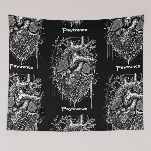 Item preview, Heart of Psytrance in Psychodelic dark style Love designed and sold by Piotrek0001.