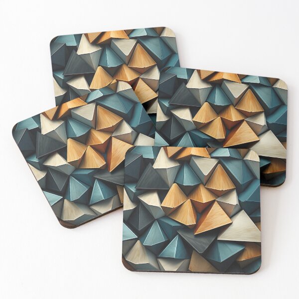 Item preview, Geometric - Shapes Teal and Orange designed and sold by KootenayDesigns.