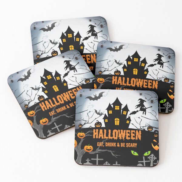 Item preview, Spooky Halloween, Eat Drink & Be Scary designed and sold by ArtPixelHaven.