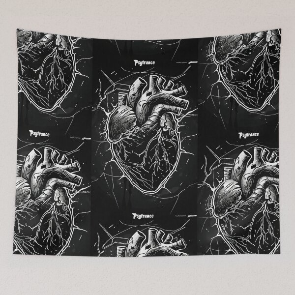 Item preview, Heart of Psytrance in Psychodelic dark style Love designed and sold by Piotrek0001.
